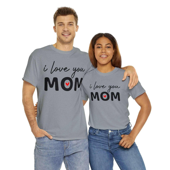 "I Love You Mom" Cotton Tee - Briadanna