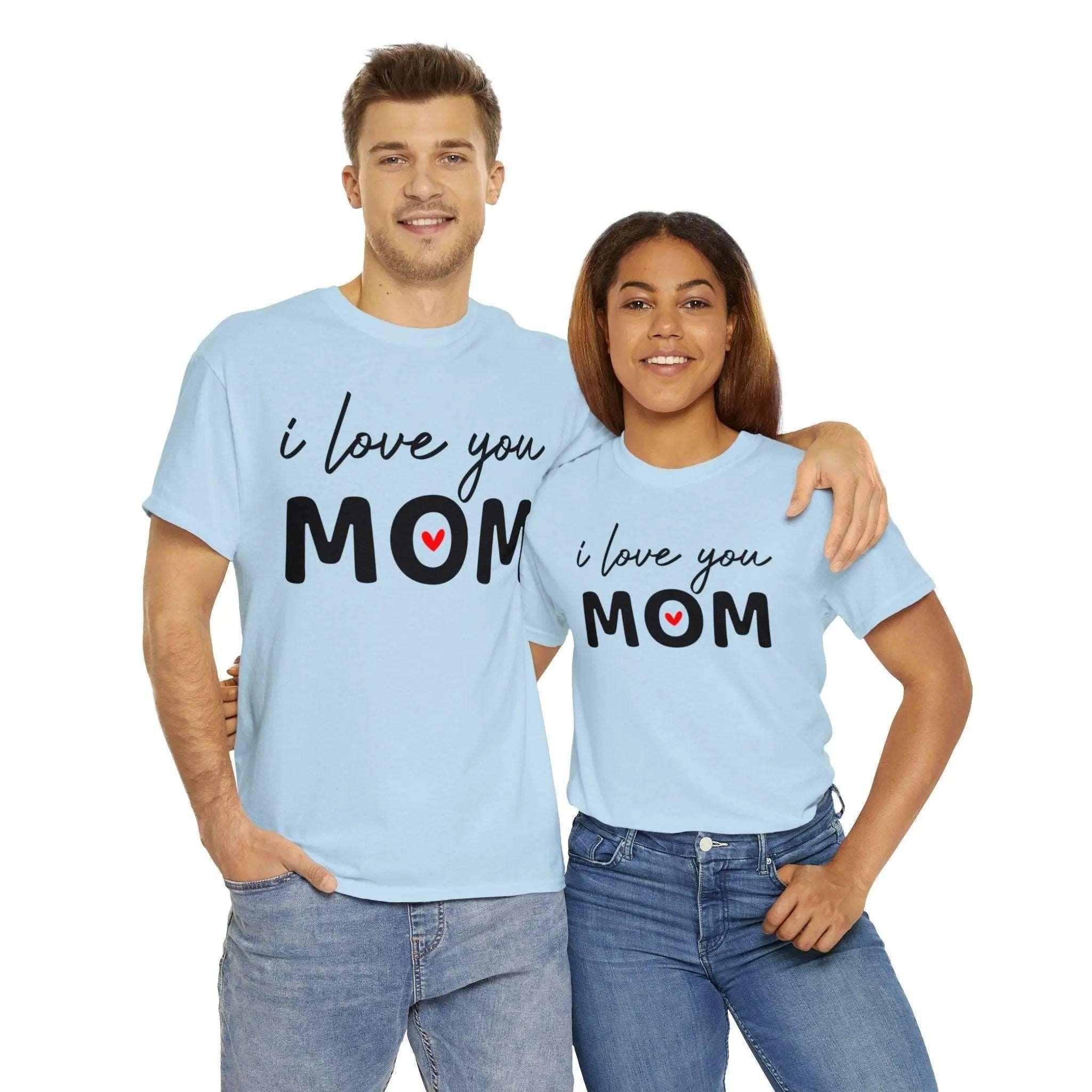 "I Love You Mom" Cotton Tee - Briadanna