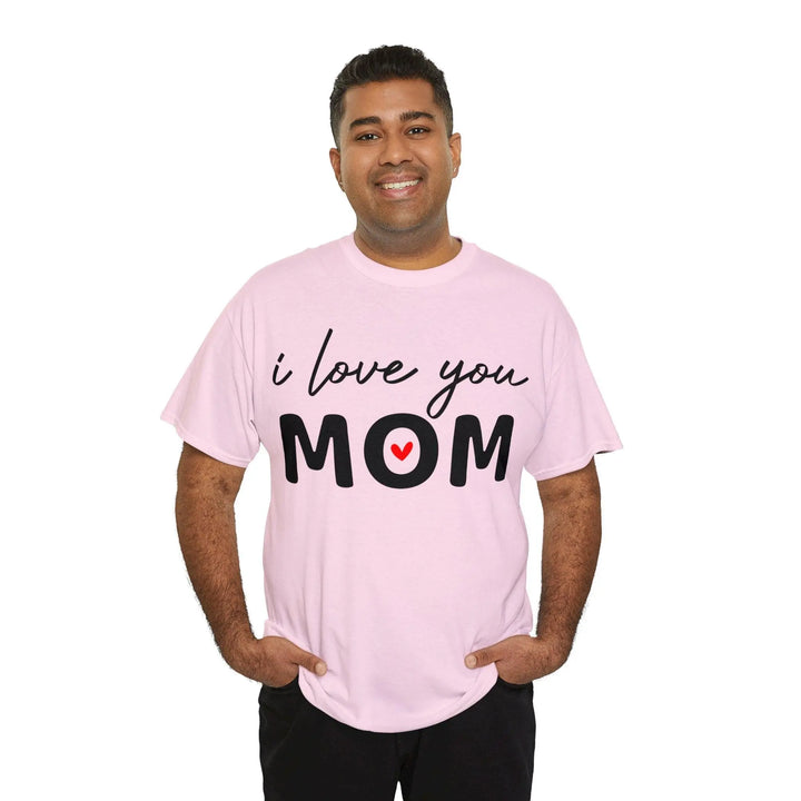 "I Love You Mom" Cotton Tee - Briadanna