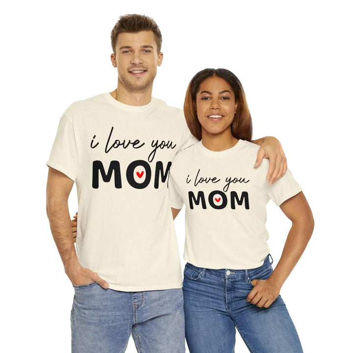 "I Love You Mom" Cotton Tee - Briadanna