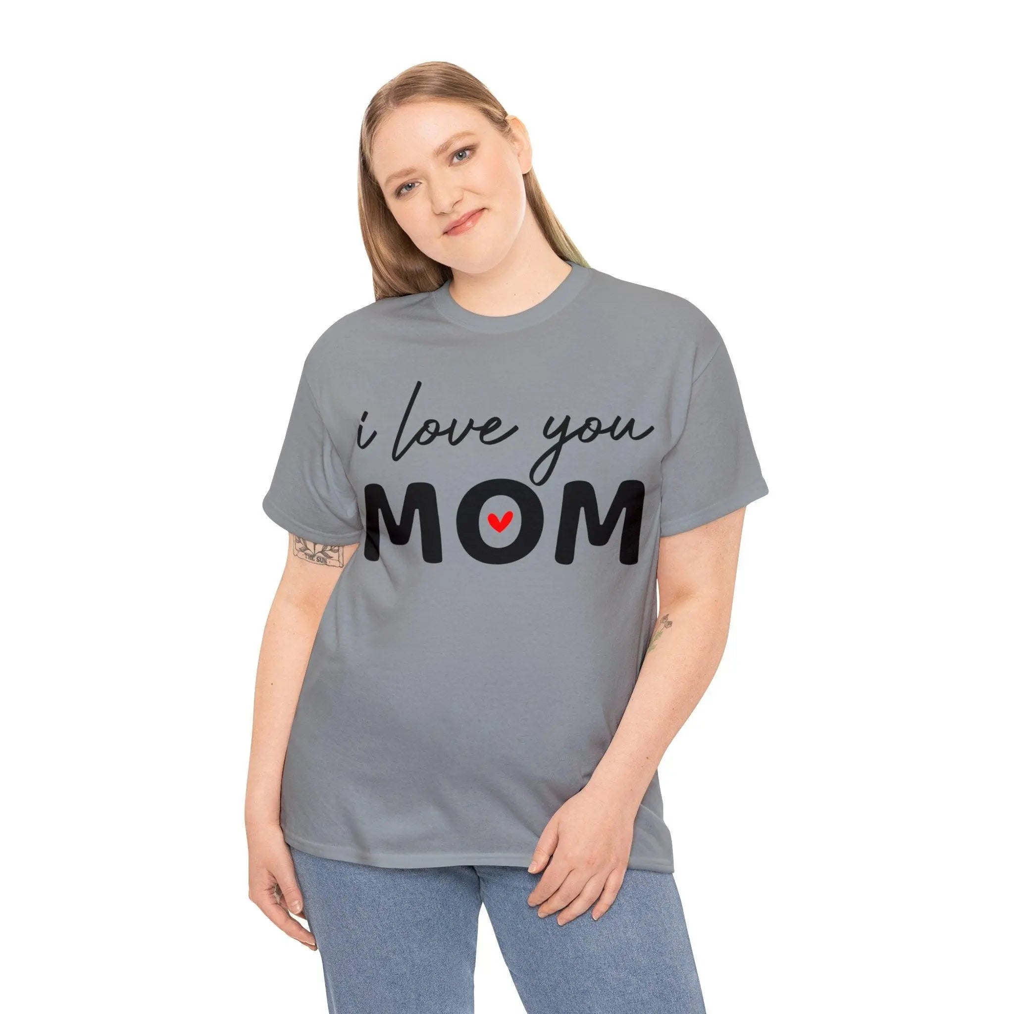 "I Love You Mom" Cotton Tee - Briadanna