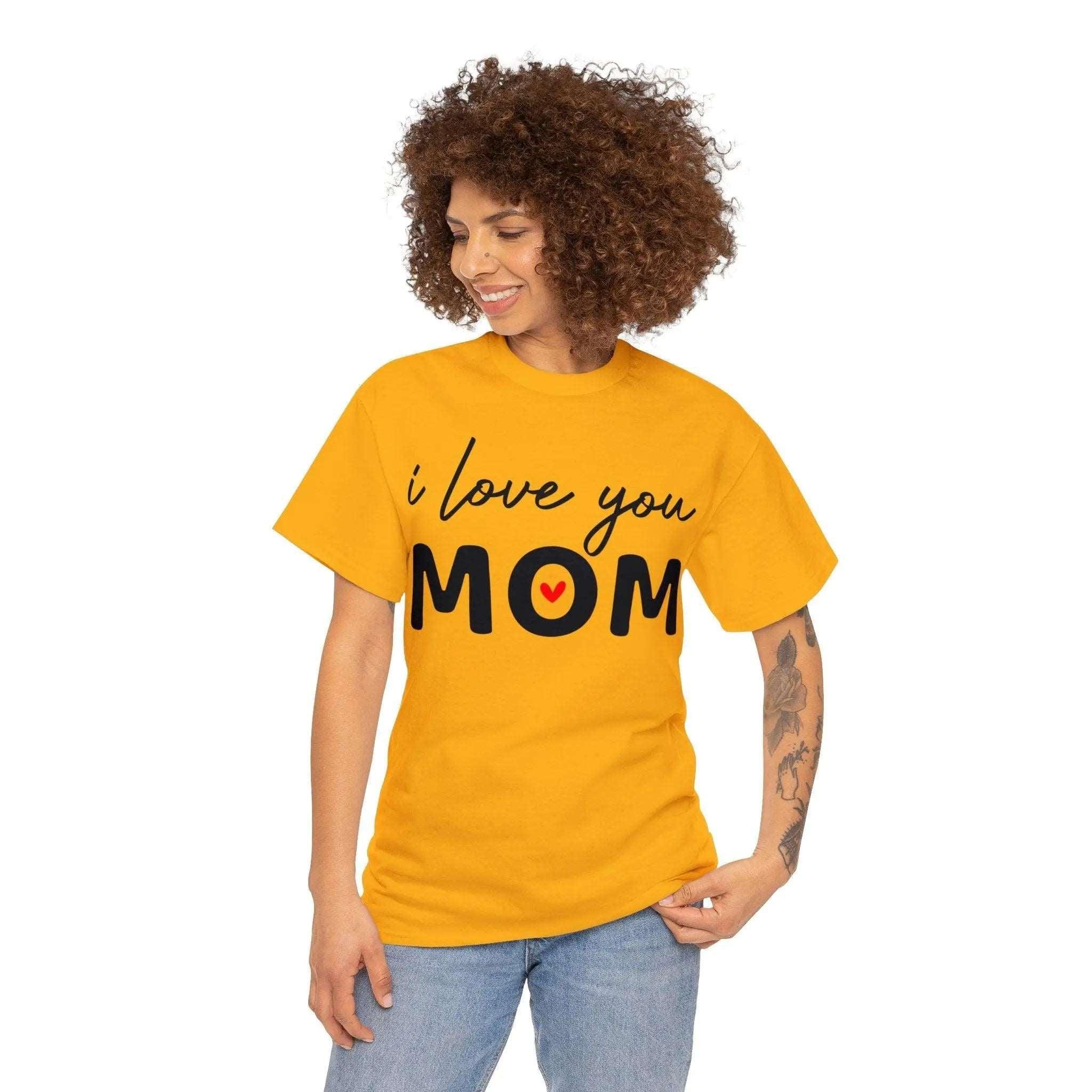 "I Love You Mom" Cotton Tee - Briadanna