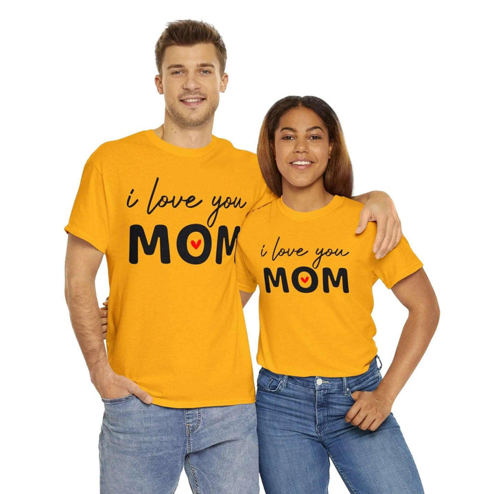 "I Love You Mom" Cotton Tee - Briadanna