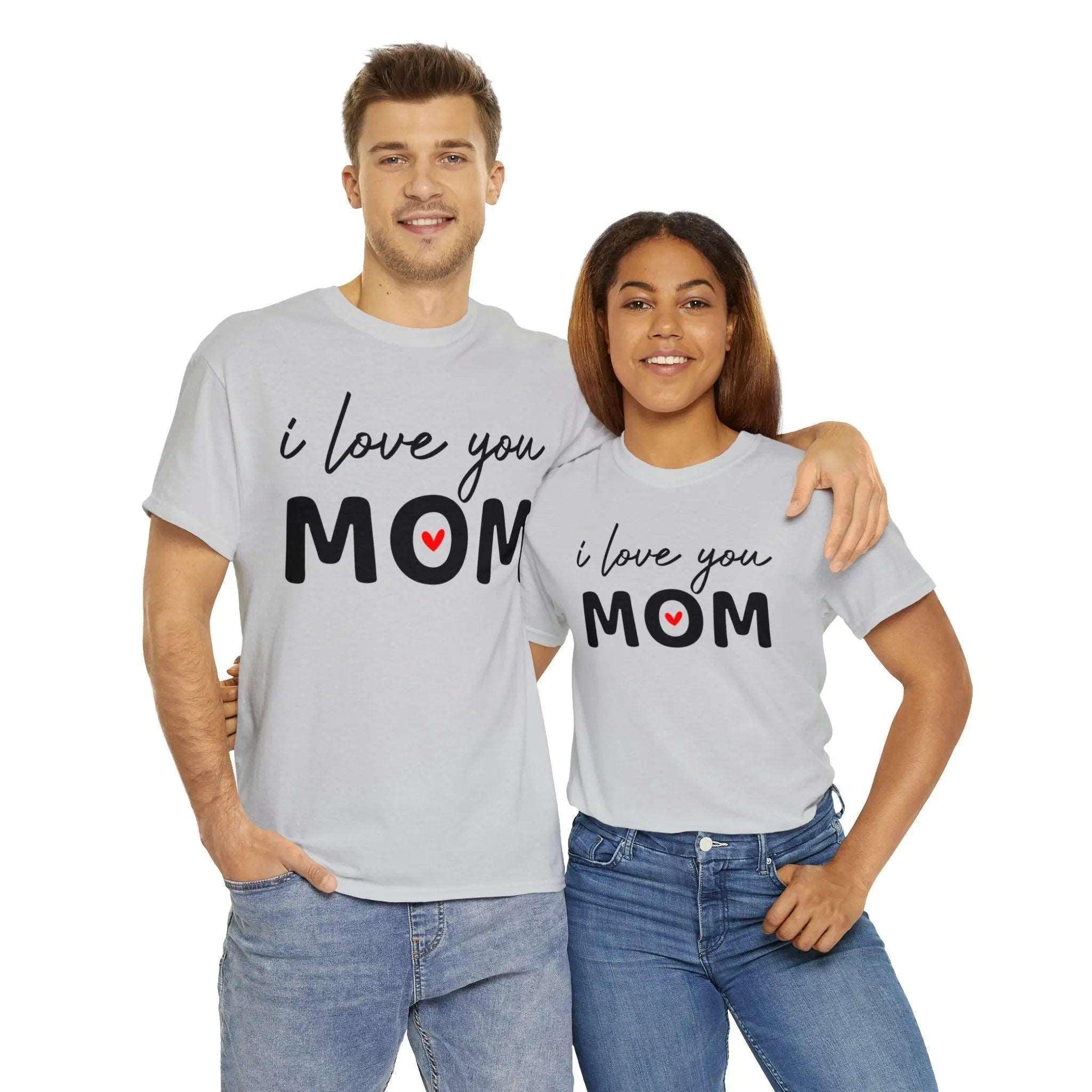 "I Love You Mom" Cotton Tee - Briadanna