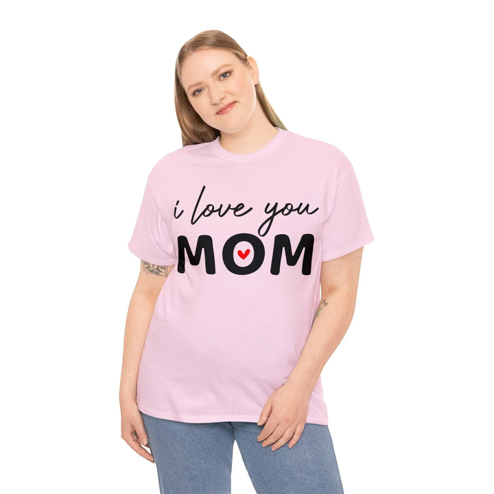 "I Love You Mom" Cotton Tee - Briadanna