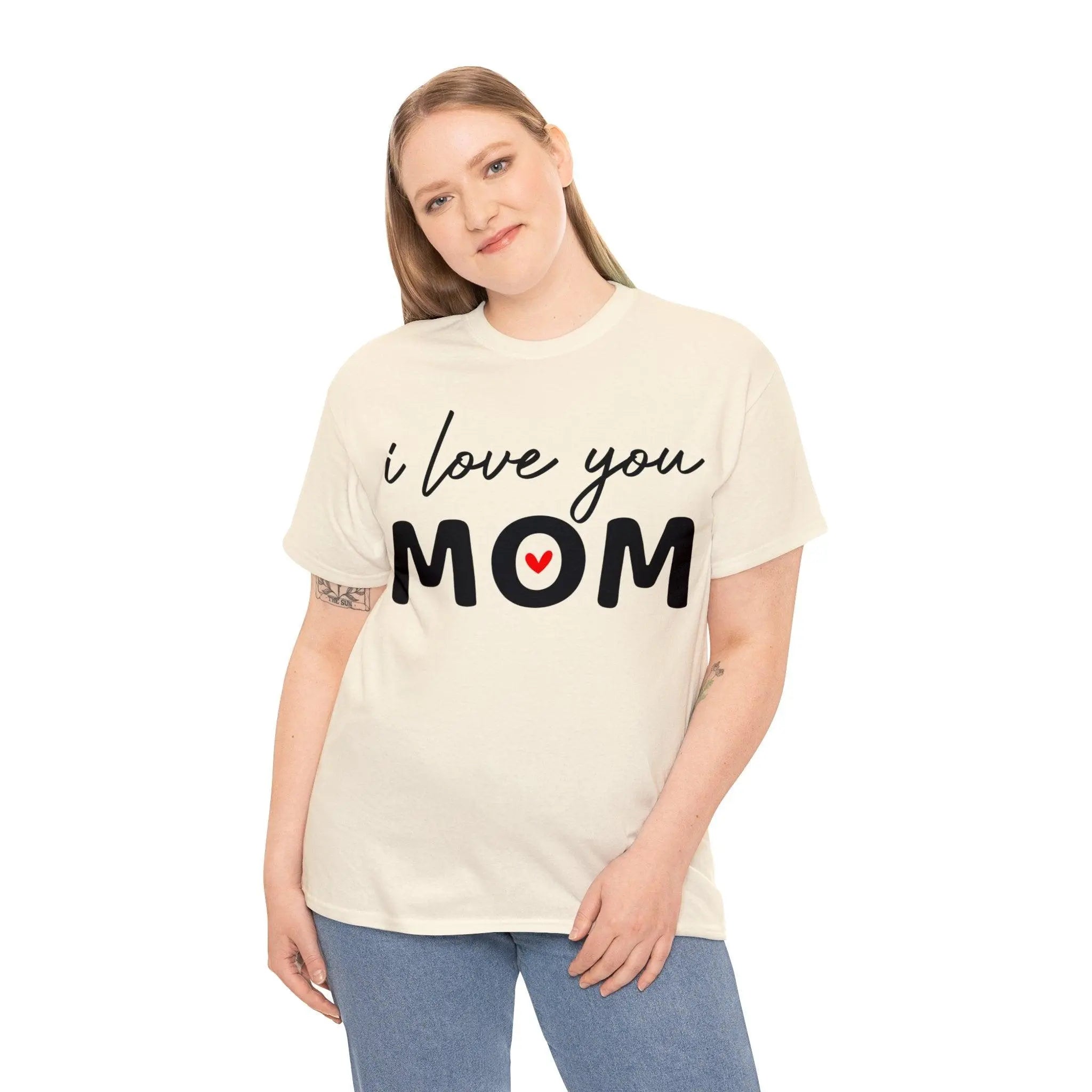 "I Love You Mom" Cotton Tee - Briadanna