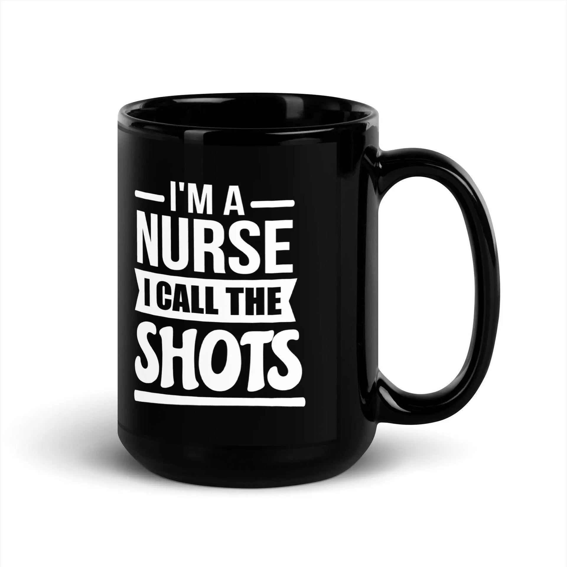 I'm A Nurse Black Glossy Mug - Briadanna