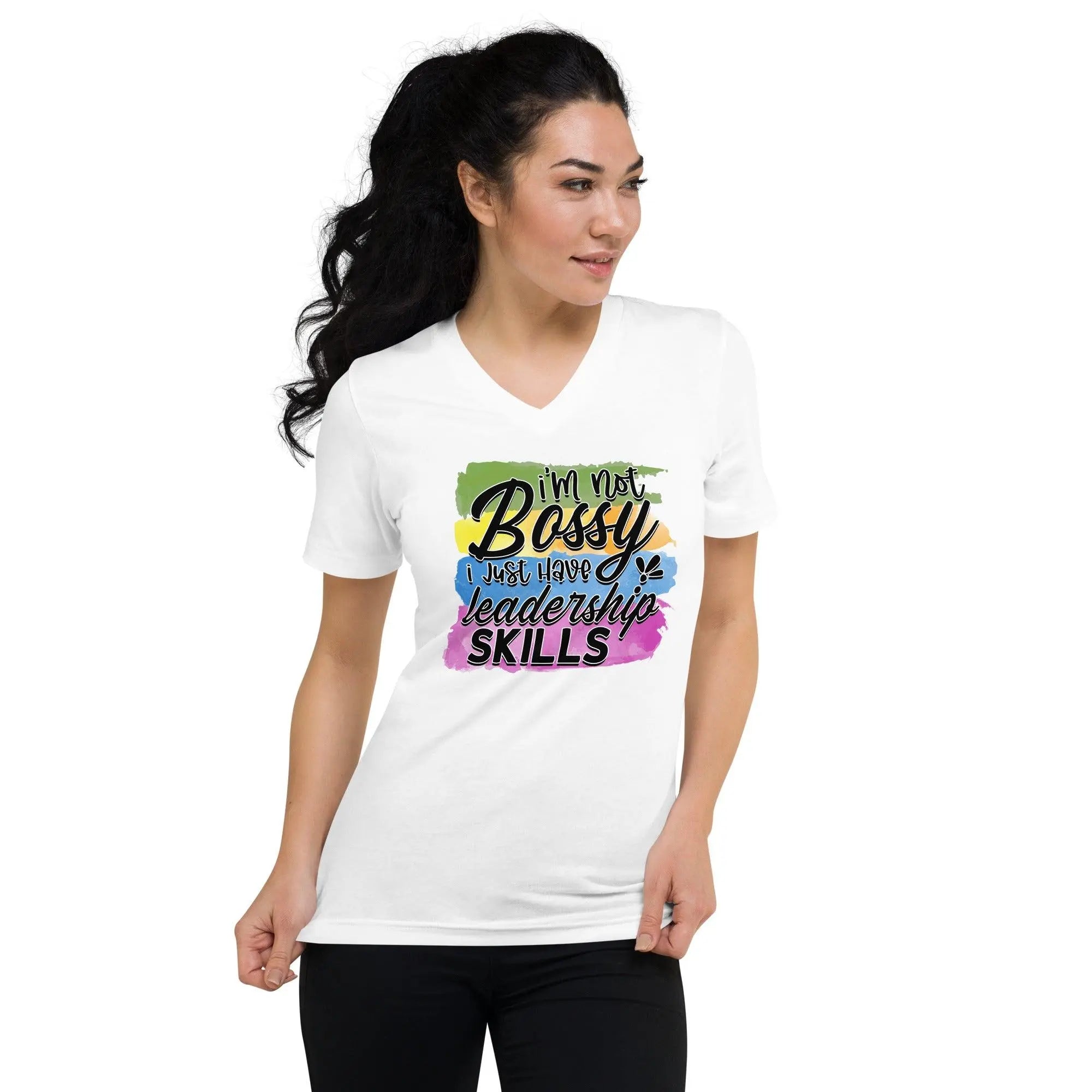 I'm Not Bossy V-Neck T-Shirt - Briadanna