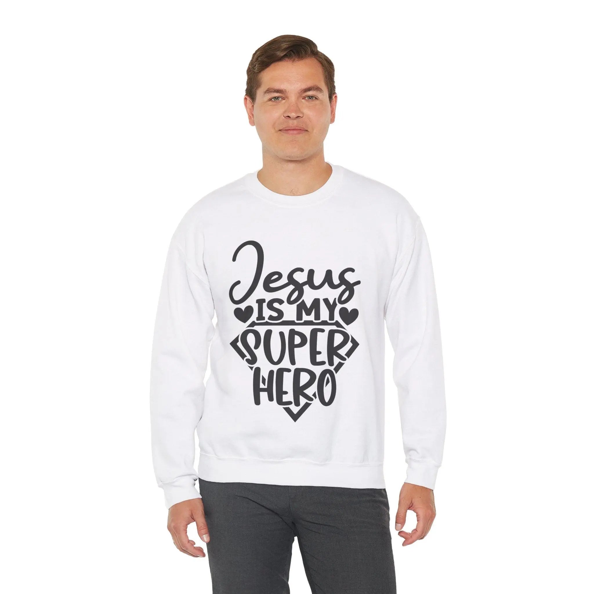 Jesus Is Super Hero Sweatshirt - Briadanna