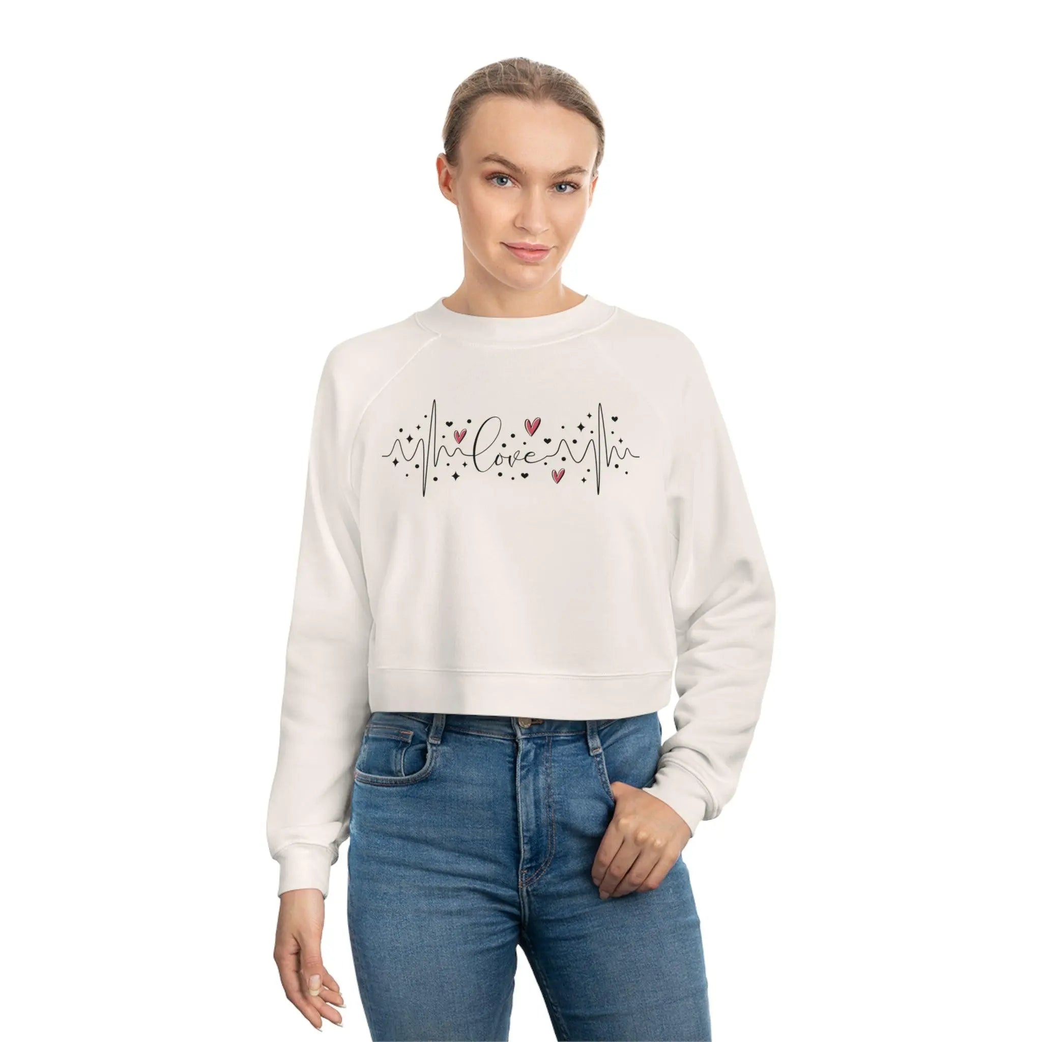 Love Cropped Fleece Sweatshirt - Briadanna