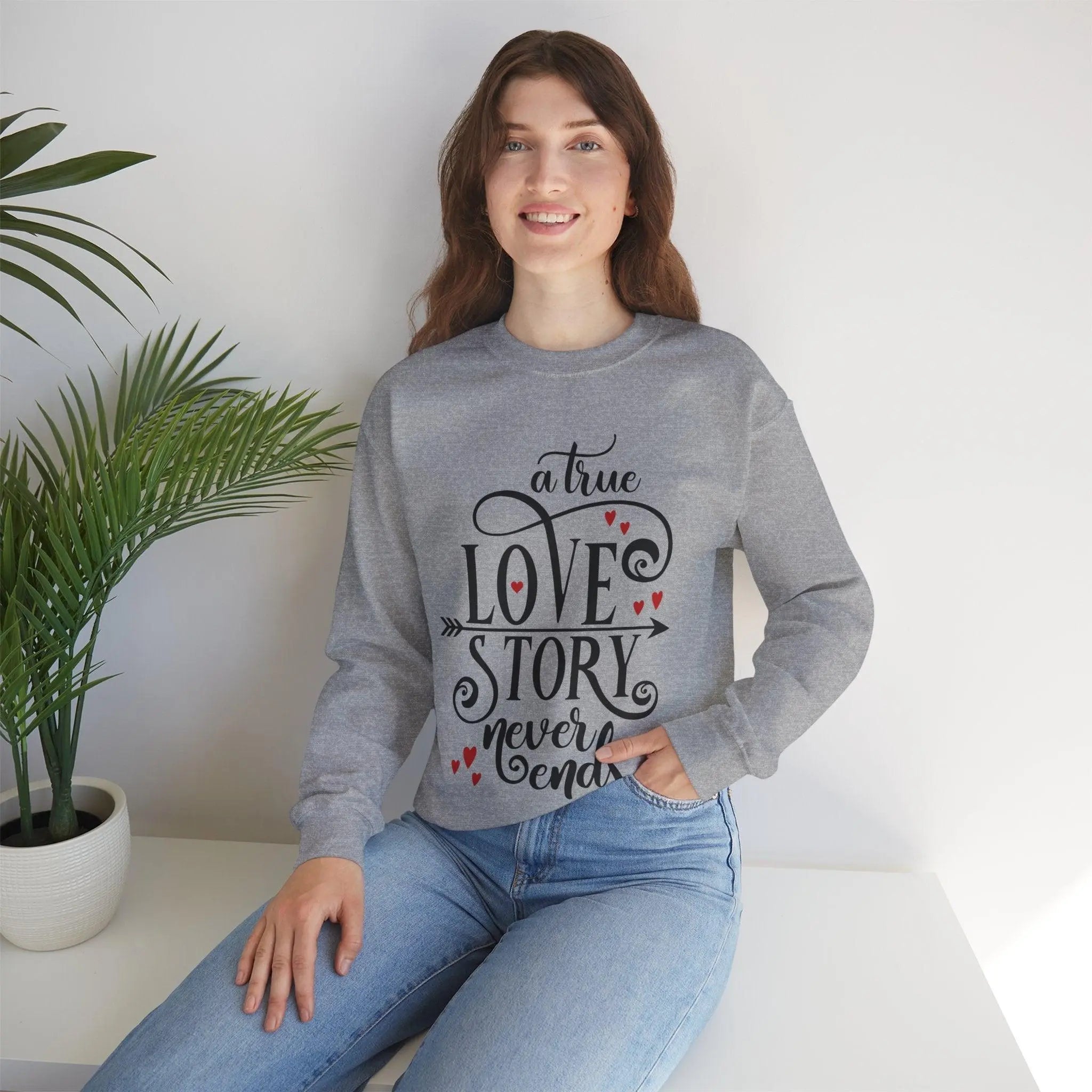 "Love Story Never Ends" Sweatshirt - Briadanna