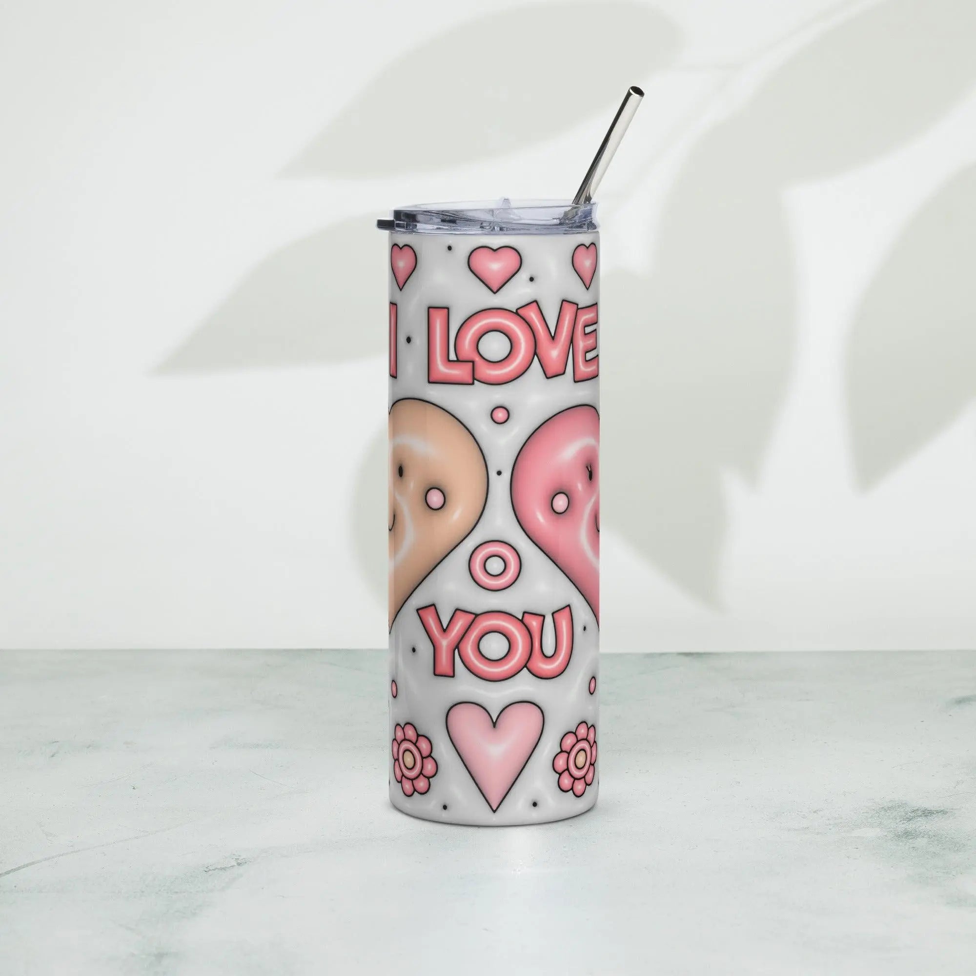 Love You 3D Inflated Tumbler - Briadanna