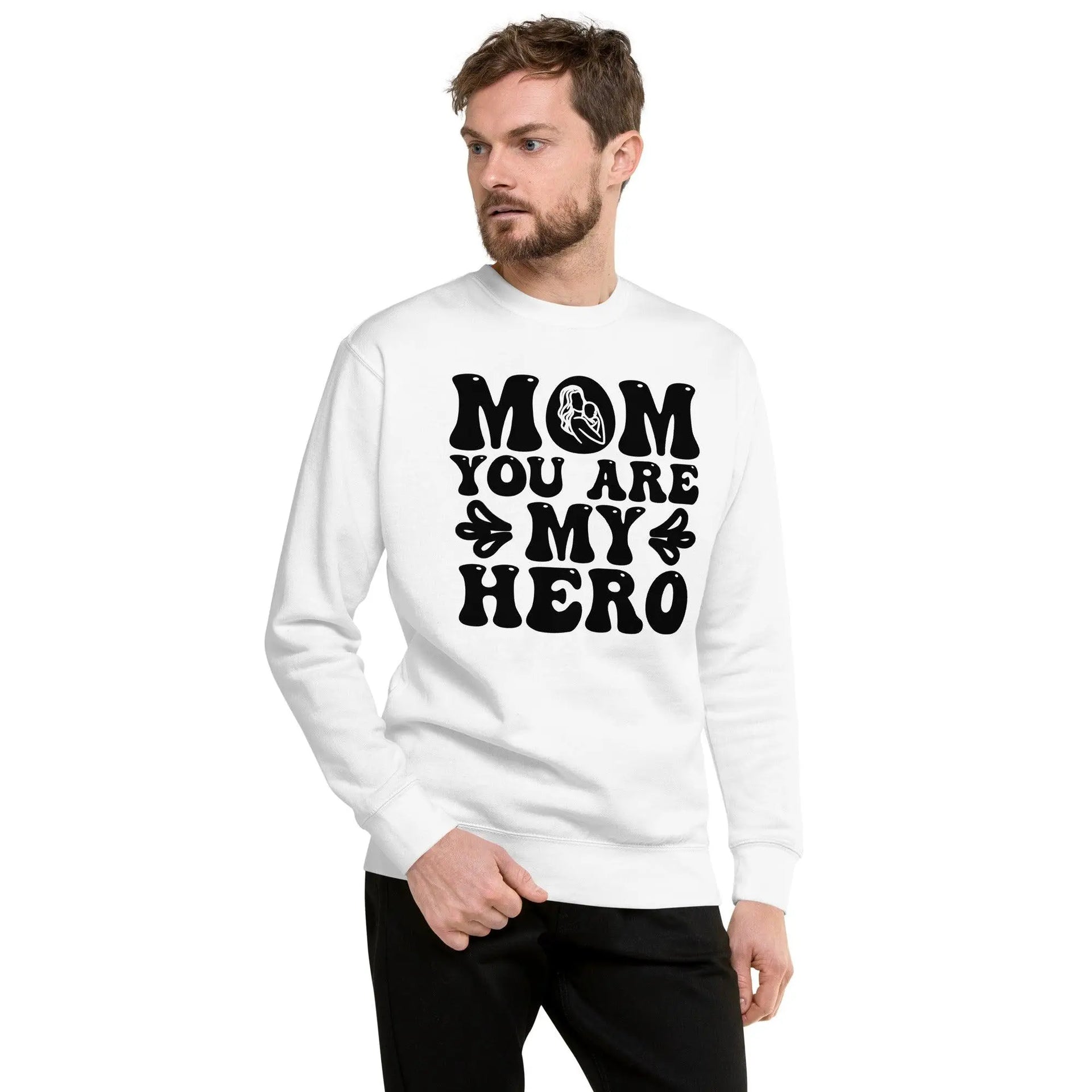 Mom's My Hero Unisex Premium Sweatshirt - Briadanna