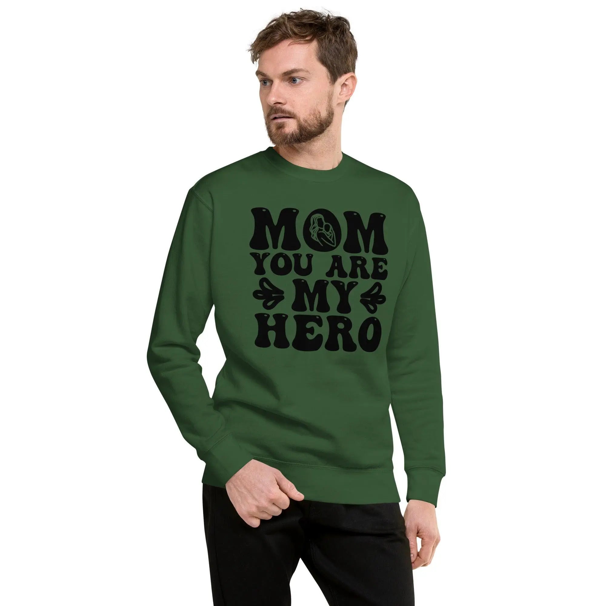 Mom's My Hero Unisex Premium Sweatshirt - Briadanna