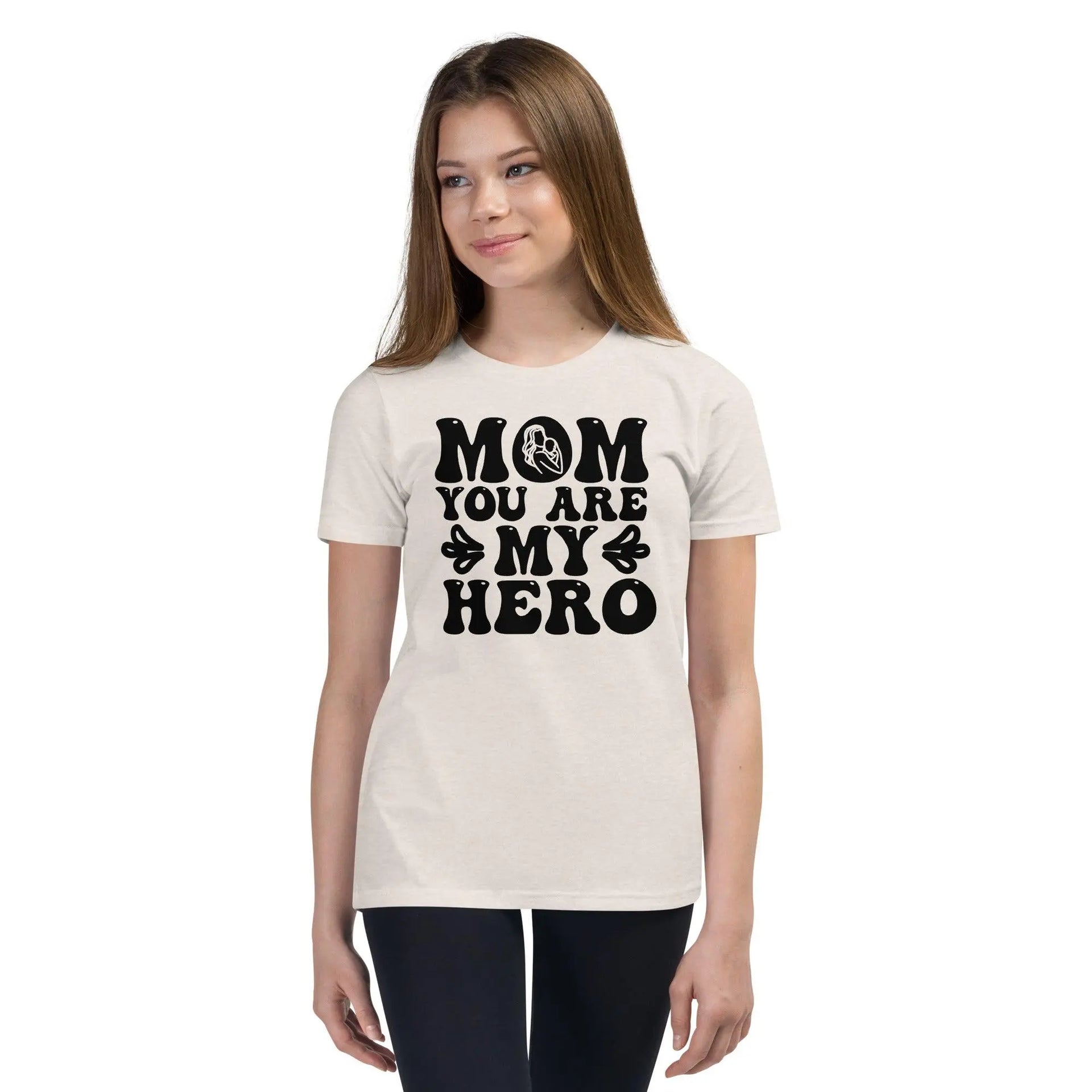 Mom's My Hero Youth T-Shirt - Briadanna