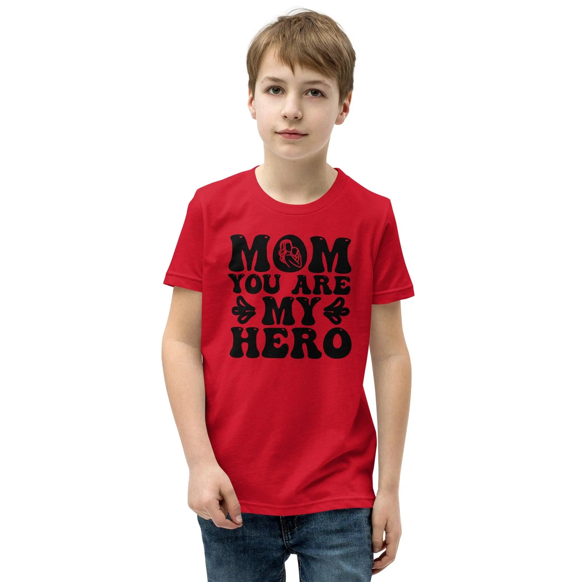 Mom's My Hero Youth T-Shirt - Briadanna