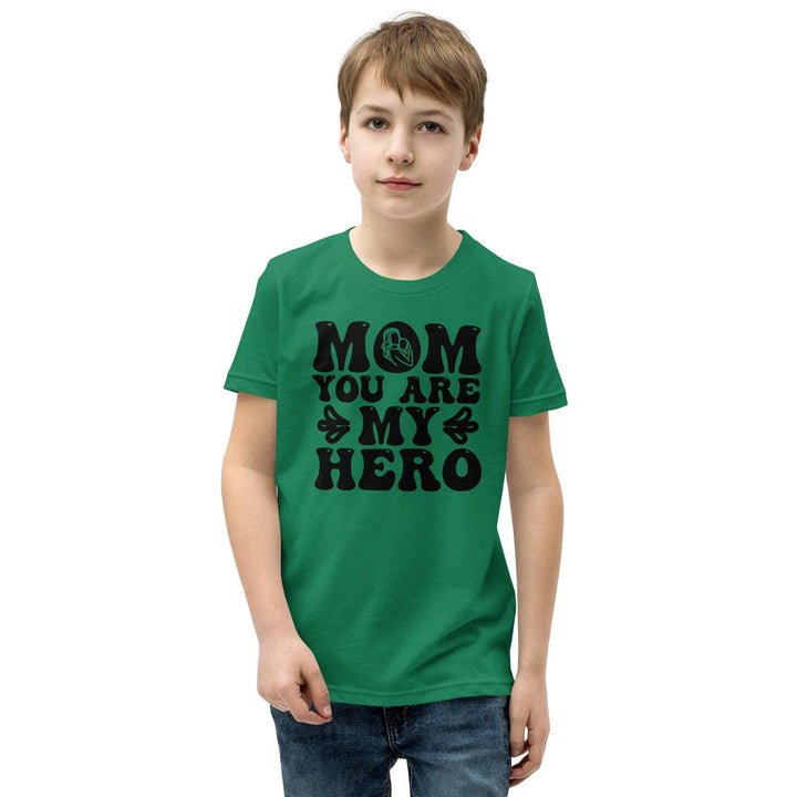 Mom's My Hero Youth T-Shirt - Briadanna