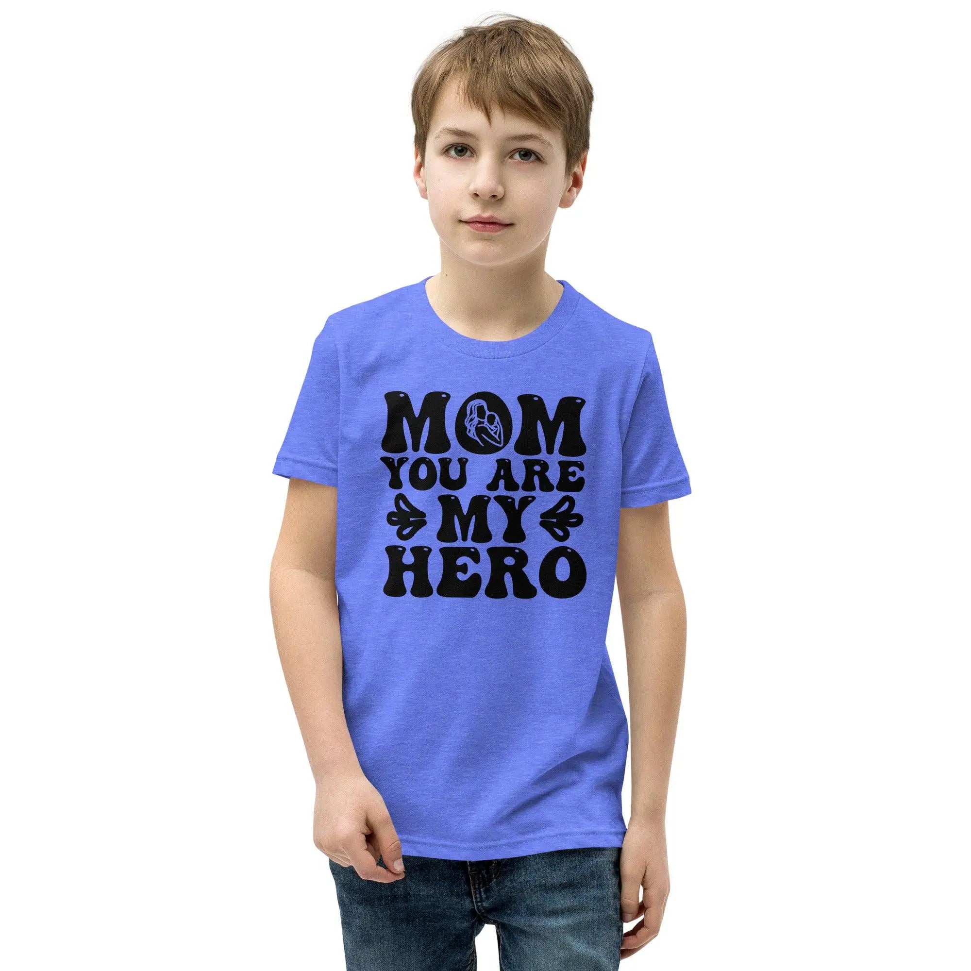 Mom's My Hero Youth T-Shirt - Briadanna