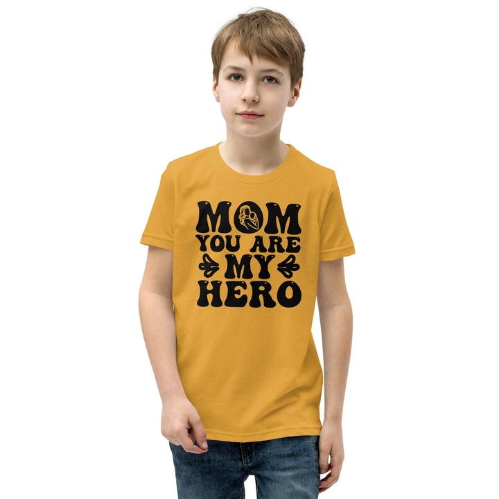 Mom's My Hero Youth T-Shirt - Briadanna