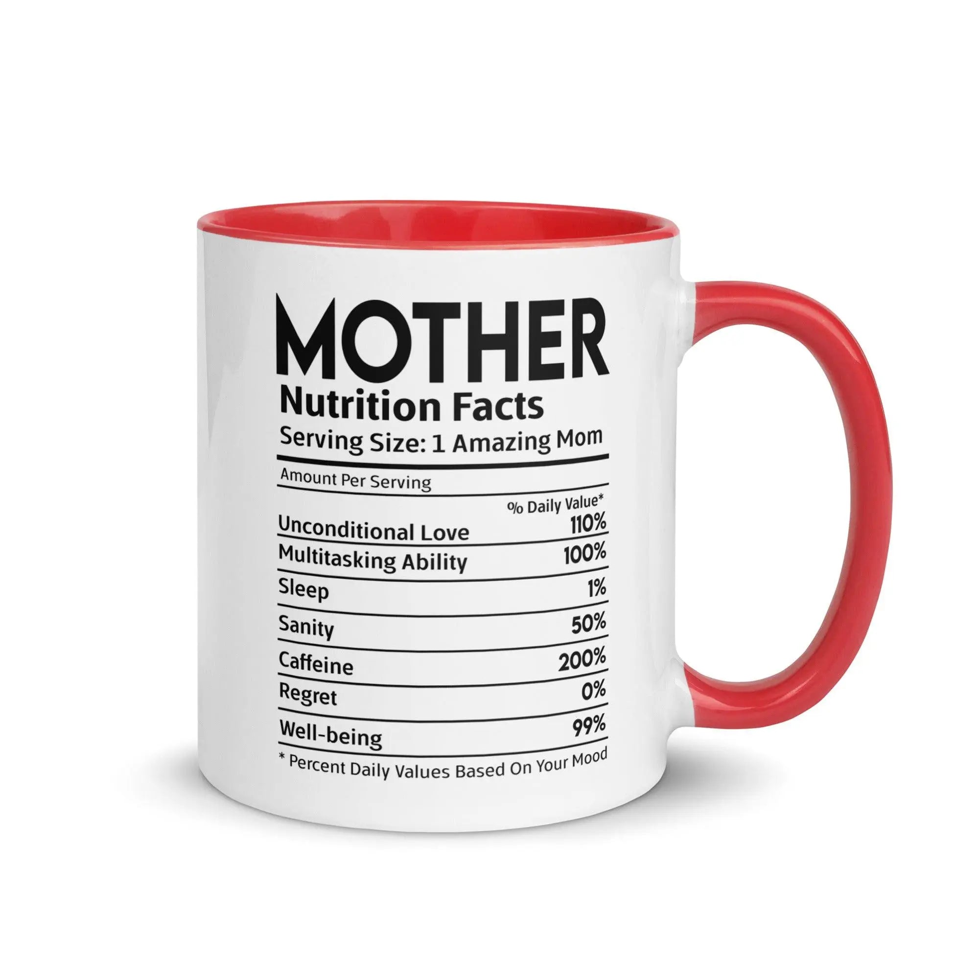 Mother's Nutrition Facts Mug - Briadanna