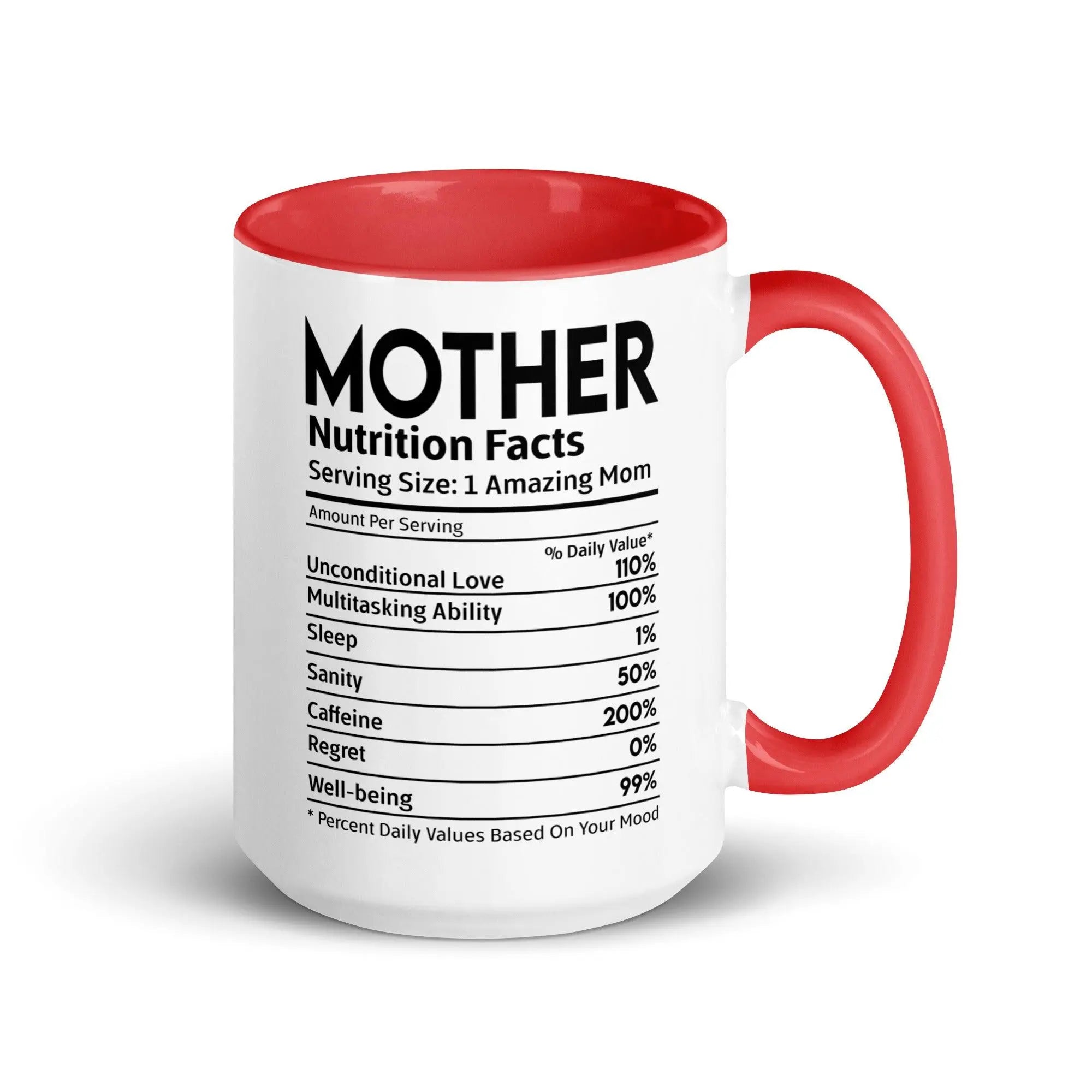 Mother's Nutrition Facts Mug - Briadanna