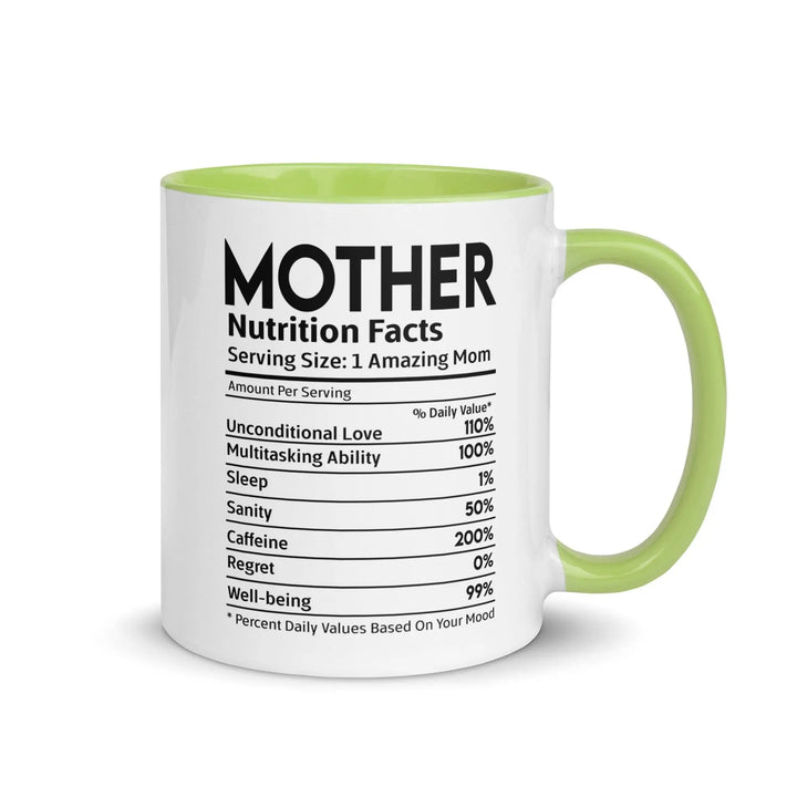 Mother's Nutrition Facts Mug - Briadanna