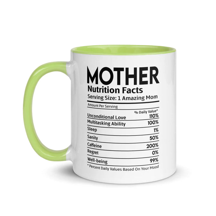 Mother's Nutrition Facts Mug - Briadanna