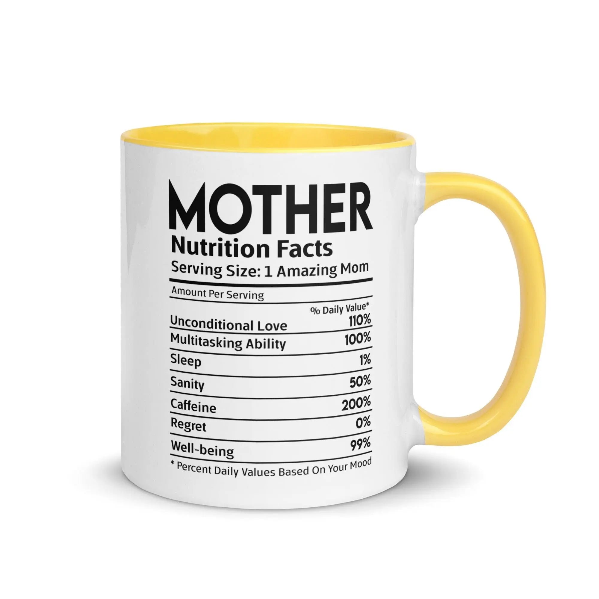 Mother's Nutrition Facts Mug - Briadanna