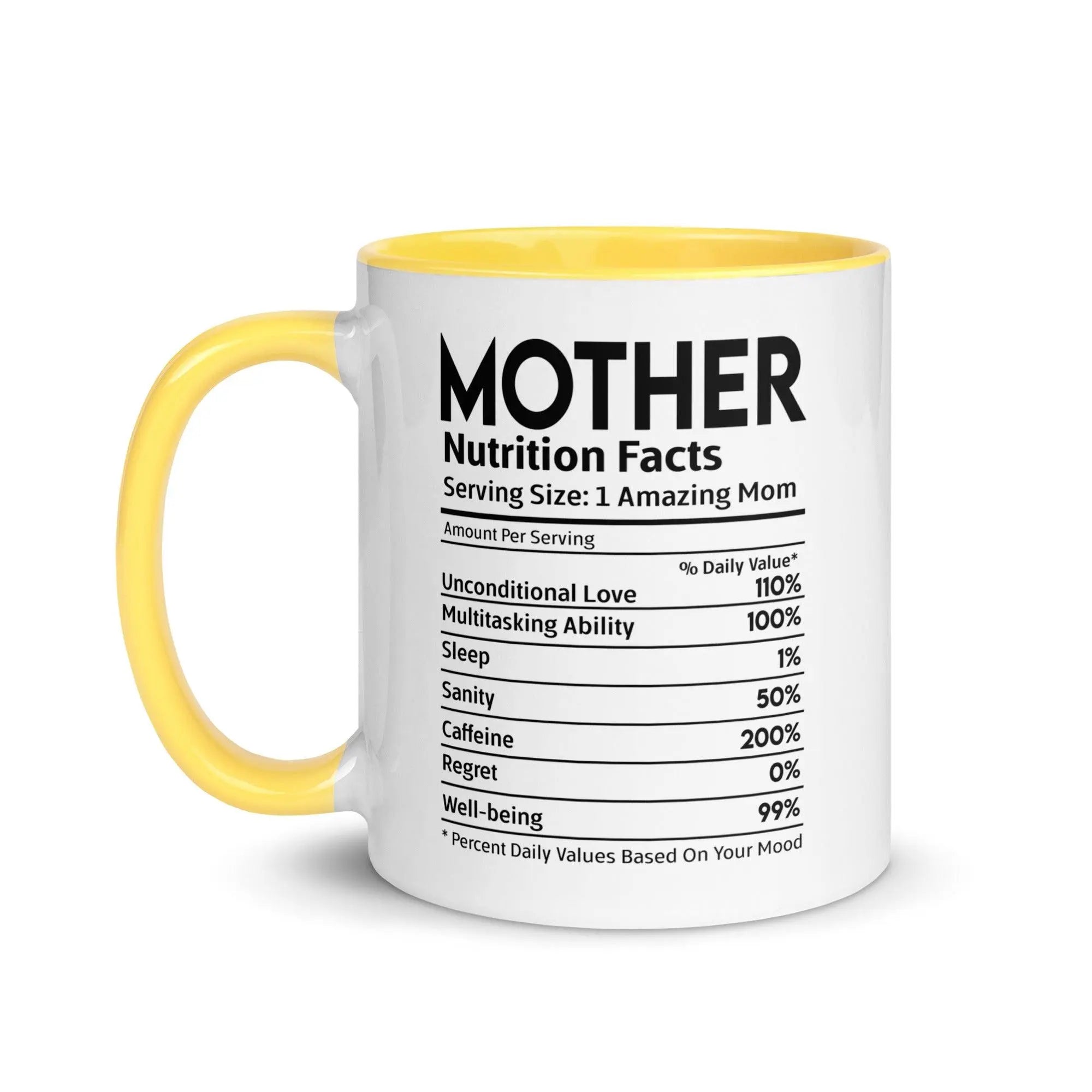 Mother's Nutrition Facts Mug - Briadanna