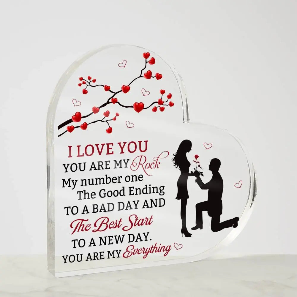 My Love, My Rock Acrylic Plaque - Briadanna