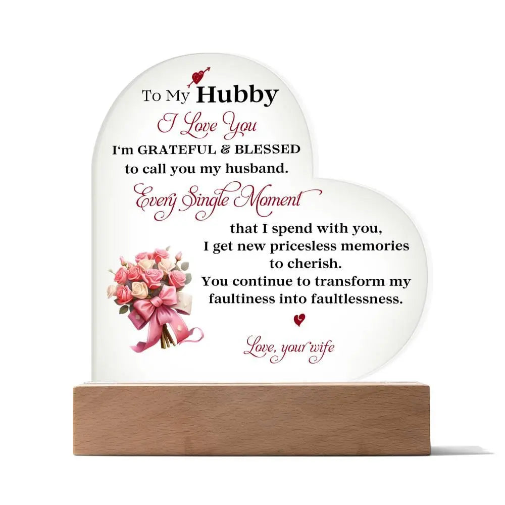 My Loving Hubby Acrylic Plaque - Briadanna