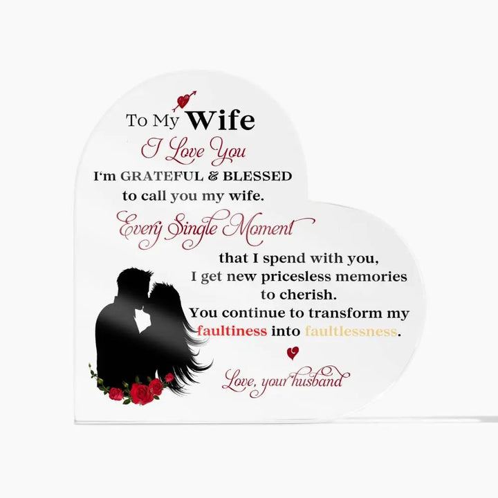 My Loving Wife Acrylic Plaque - Briadanna