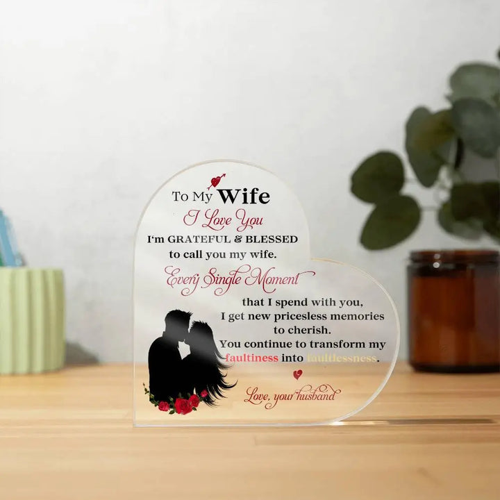 My Loving Wife Acrylic Plaque - Briadanna