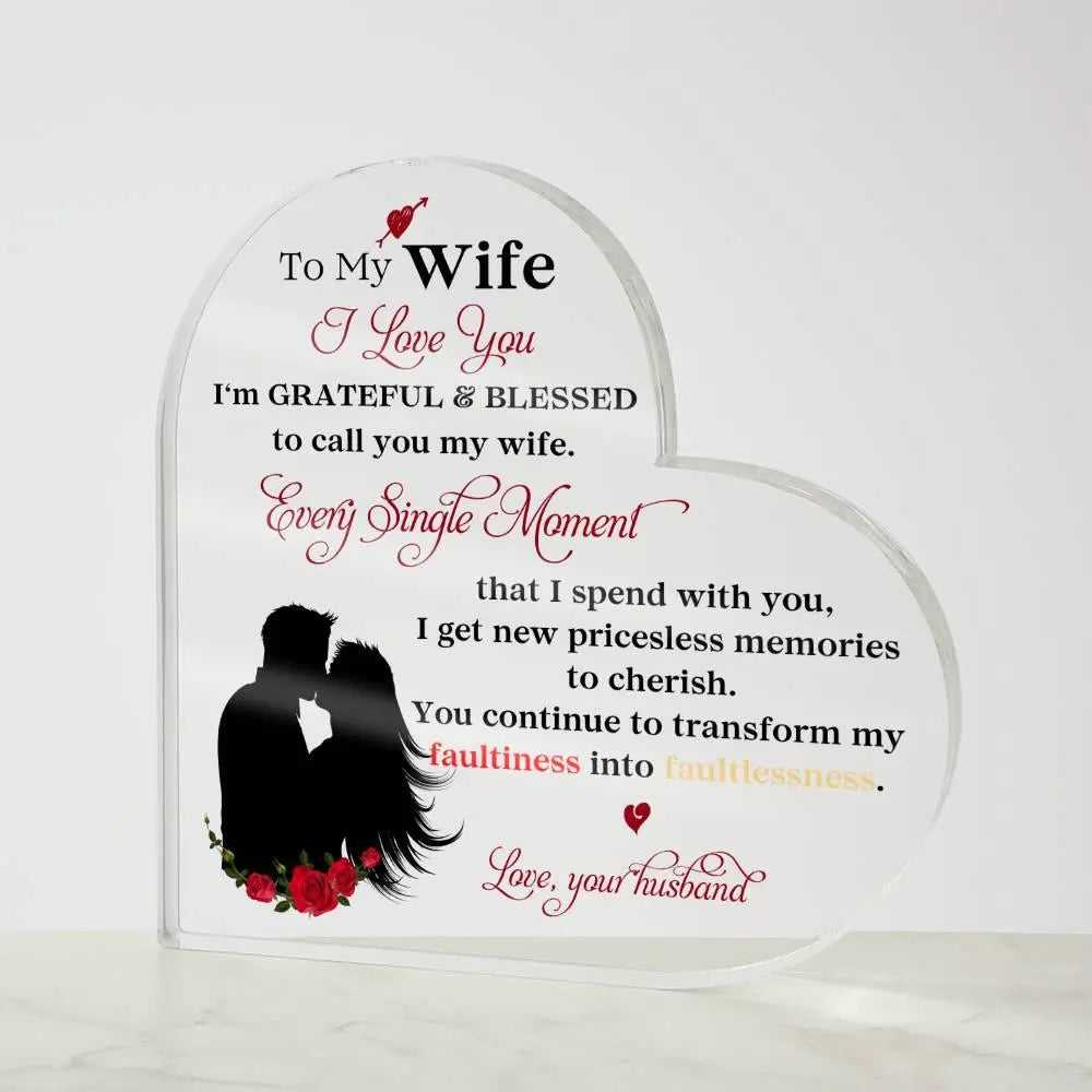 My Loving Wife Acrylic Plaque - Briadanna