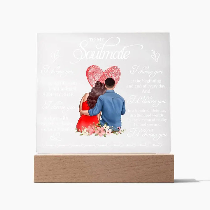 My Soulmate Acrylic Plaque - White - Briadanna