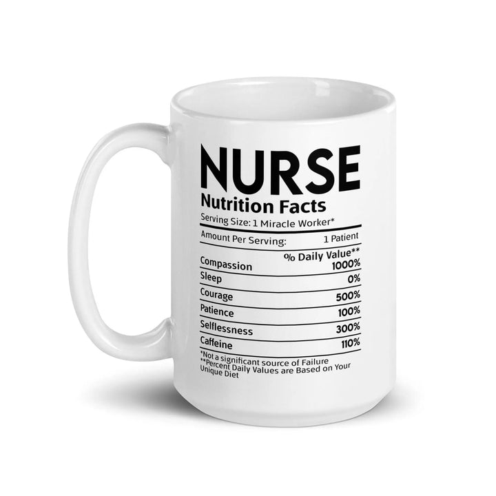 Nurse Nutrition Facts Glossy Mug - Briadanna