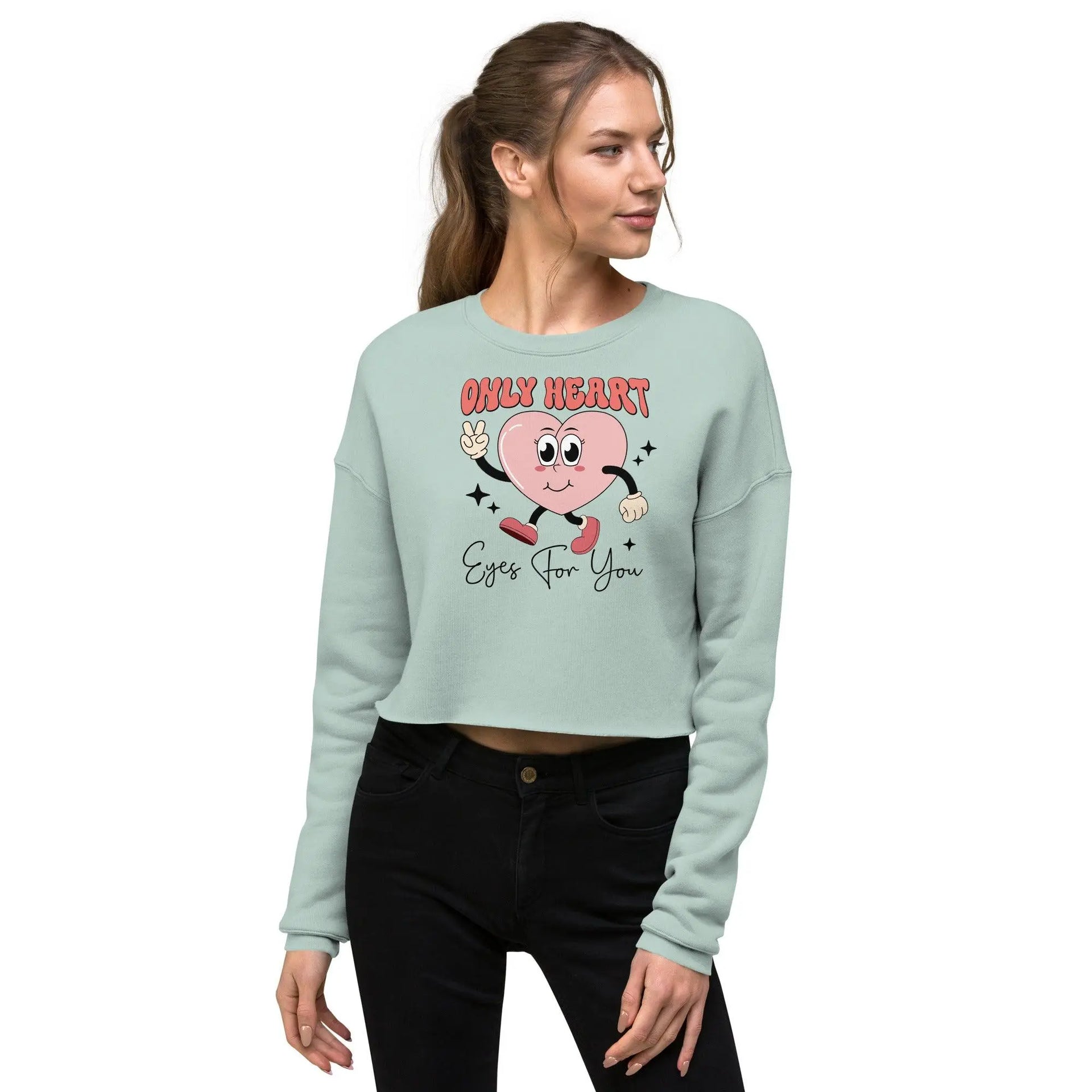 Only Heart Crop Sweatshirt - Briadanna