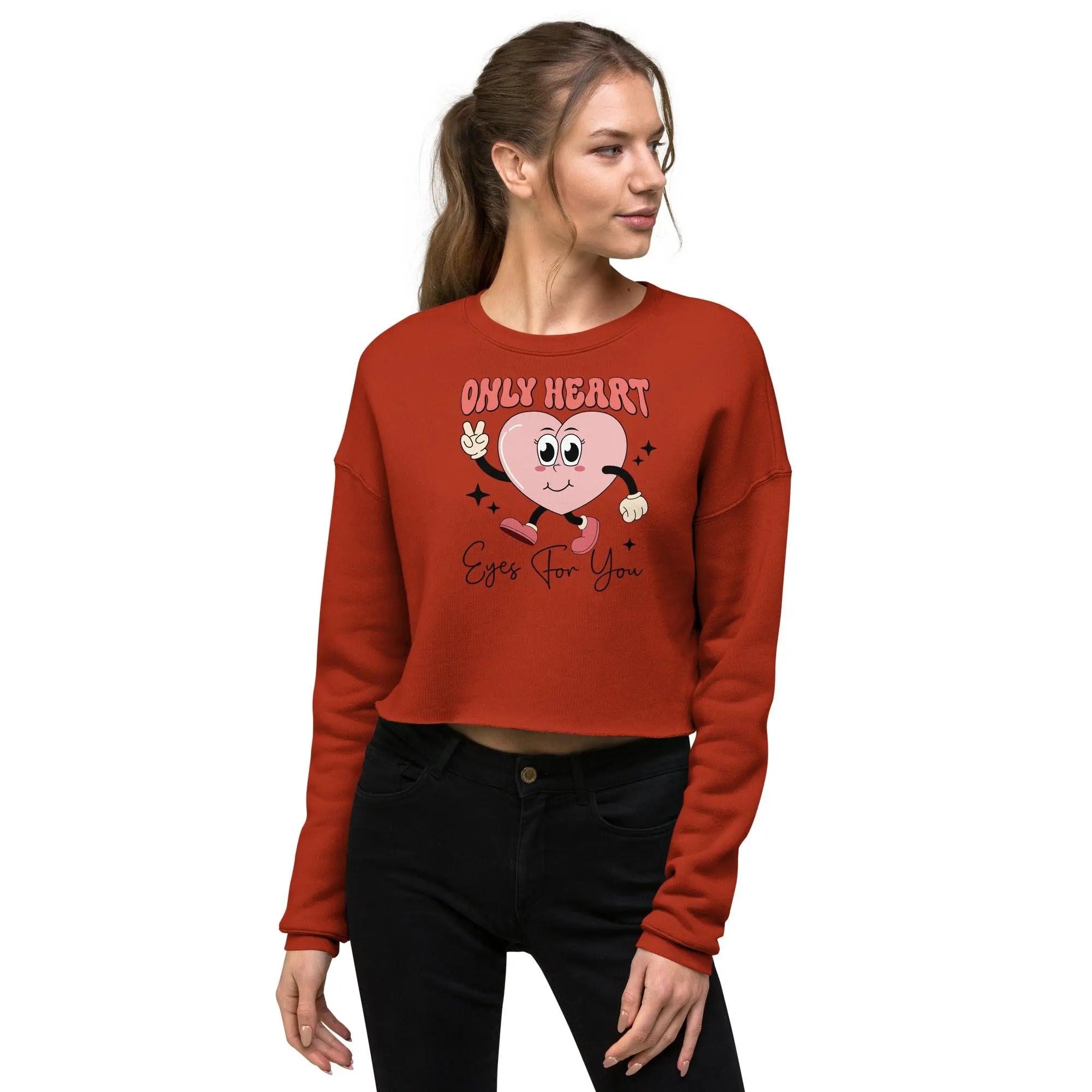 Only Heart Crop Sweatshirt - Briadanna