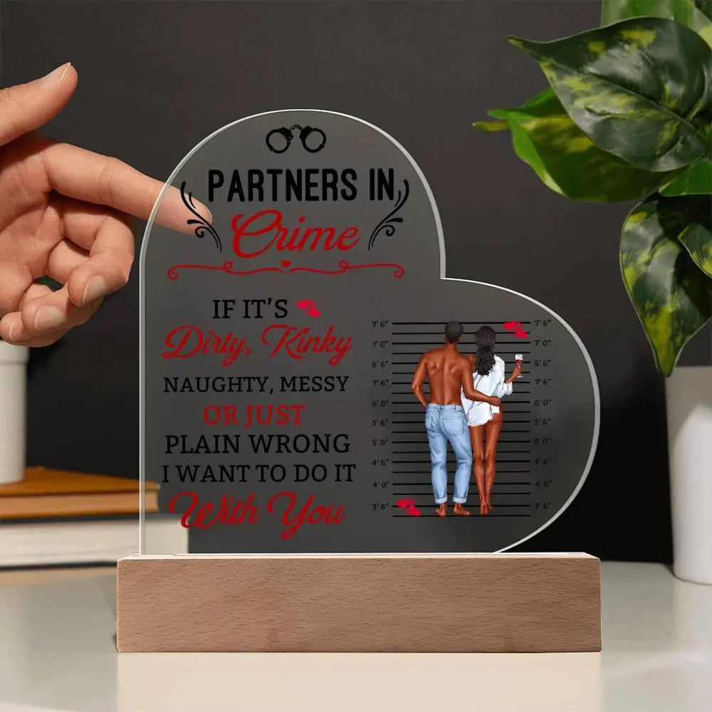 Partners In Crime Acrylic Plaque I - Briadanna