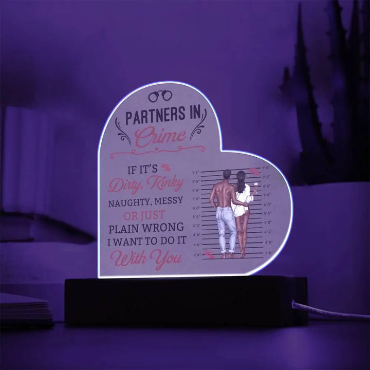 Partners In Crime Acrylic Plaque I - Briadanna