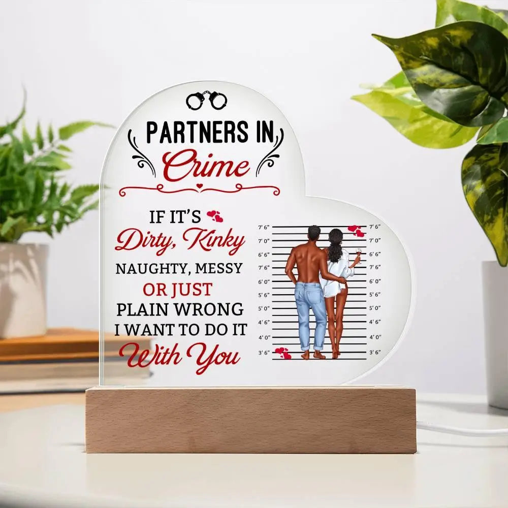 Partners In Crime Acrylic Plaque I - Briadanna