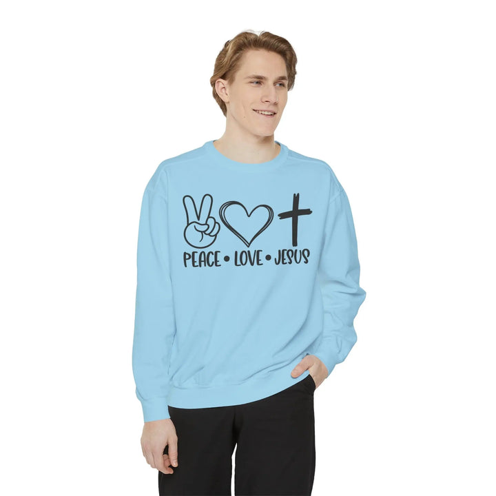 Peace, Love & Jesus Sweatshirt - Briadanna