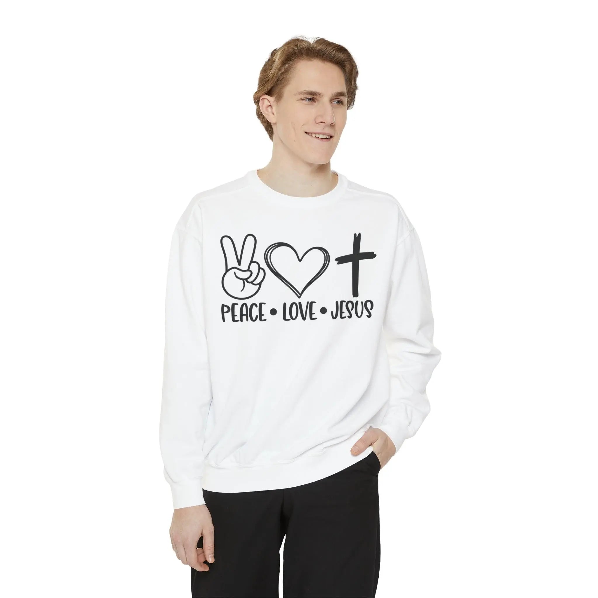 Peace, Love & Jesus Sweatshirt - Briadanna