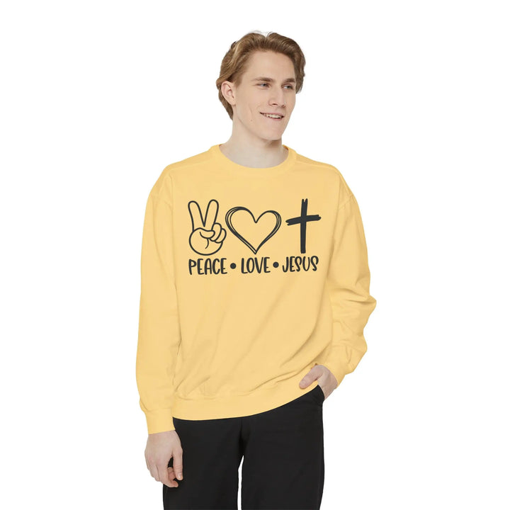 Peace, Love & Jesus Sweatshirt - Briadanna