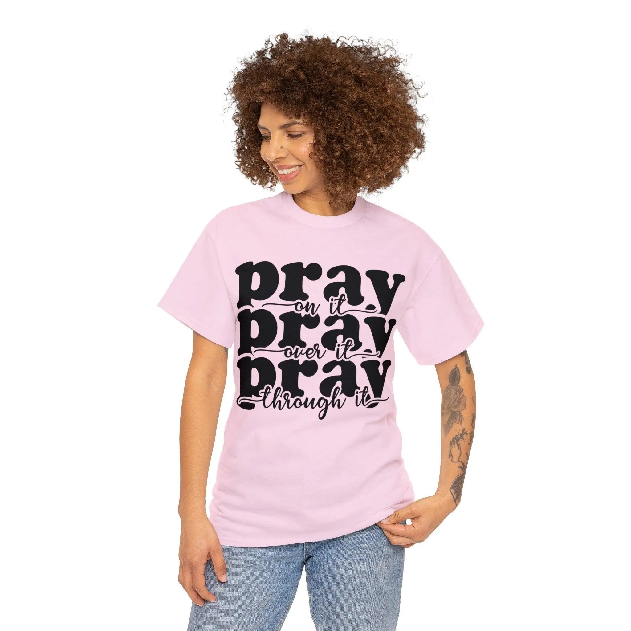 "Pray on It" Cotton Tee - Briadanna