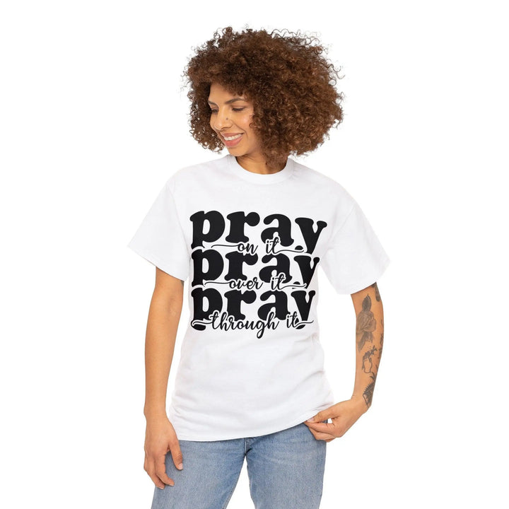 "Pray on It" Cotton Tee - Briadanna