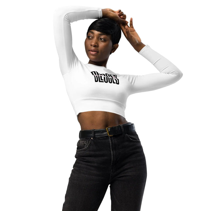 Recycled long-sleeve crop top - Briadanna