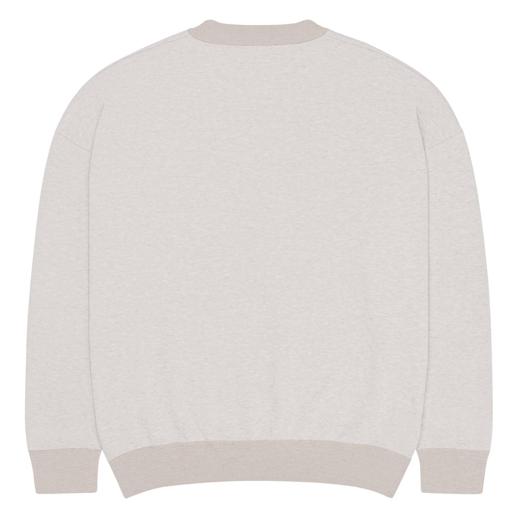 Relaxed fit knitted crew neck sweater - Briadanna