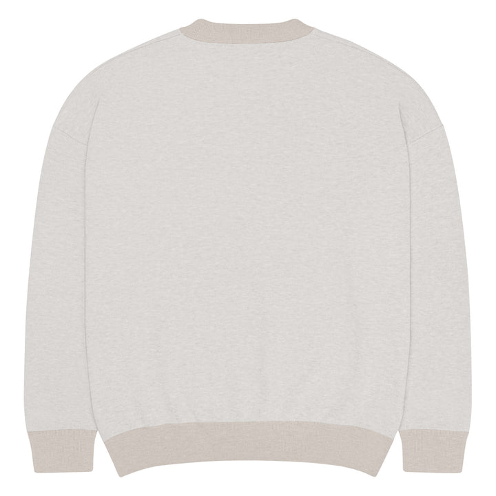 Relaxed fit knitted crew neck sweater - Briadanna