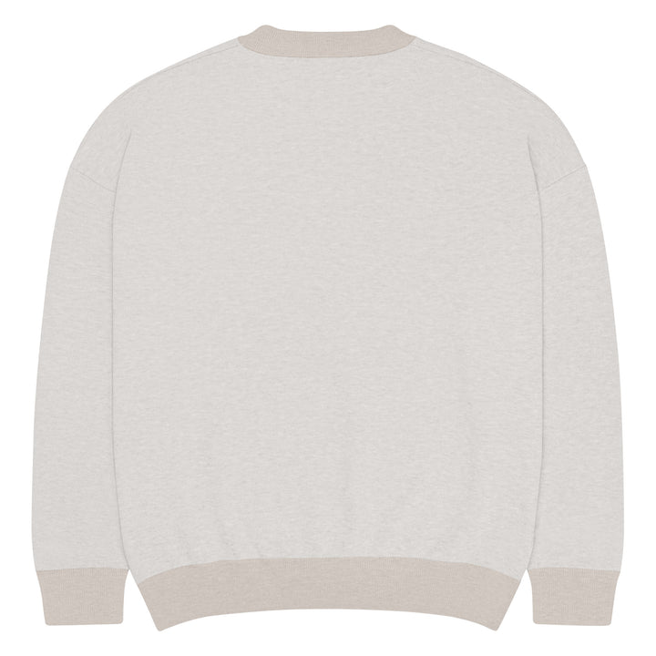 Relaxed fit knitted crew neck sweater - Briadanna